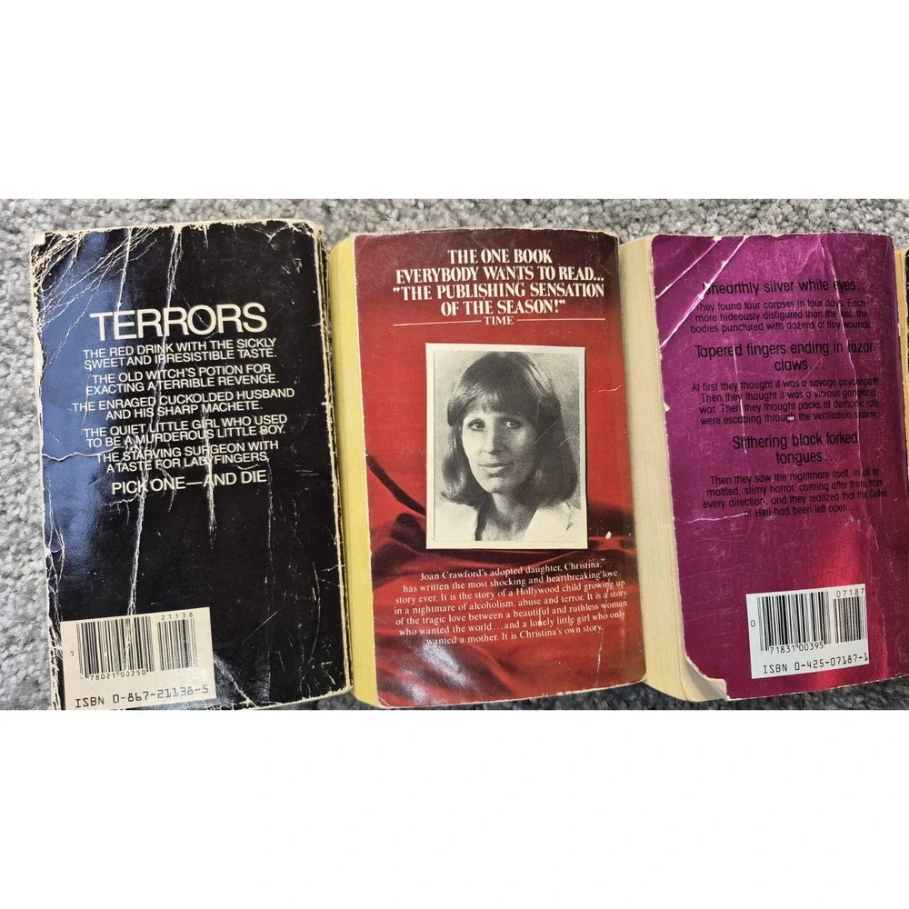 Dean Koontz 5 Vintage‎ Terrors Mommie Dearest, Darkfall The Howling2 Phantoms